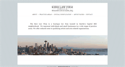 Desktop Screenshot of kerrlawfirmseattle.com