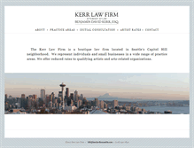 Tablet Screenshot of kerrlawfirmseattle.com